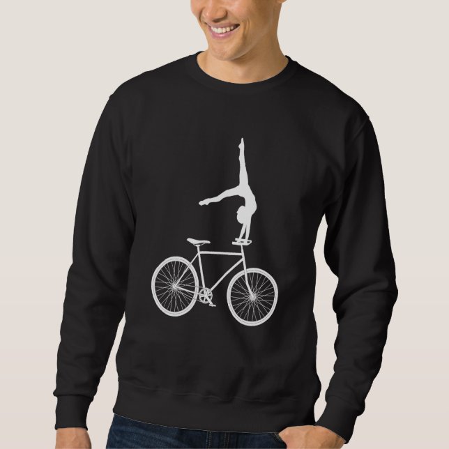 Konstgjord hjulcykel för scencykling C Lång Ärmad Tröja (Framsida)