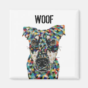 Konstgjord Hund Woof Magnet