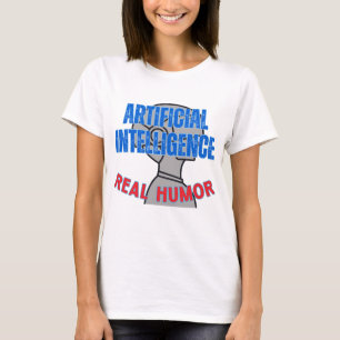 Konstgjord intelligens, äkta humor.w White BG T Shirt