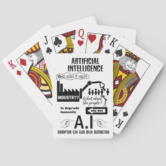 Konstgjord intelligens casinokort (Baksidan)