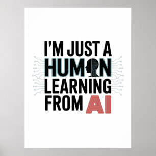 Konstgjord intelligens för mänskligt lärande AI Poster