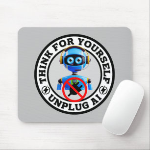 Konstgjord intelligens - koppla ur AI Mousepad Musmatta