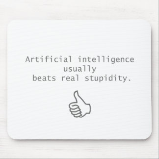 konstgjord intelligens slår verklig stupidity musmatta