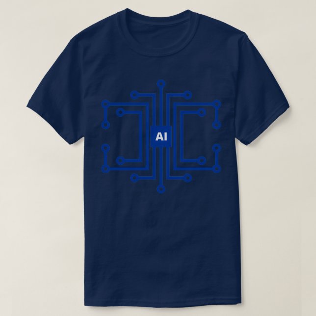Konstgjord intelligensinnsinneledskap t shirt (Design framsida)