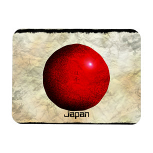 Konstgjord japansk Flagga Nihon Magnet