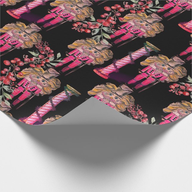 Konstgjord näsbrytare Soldiers Holly Wrapping Papp Presentpapper (Hörn)