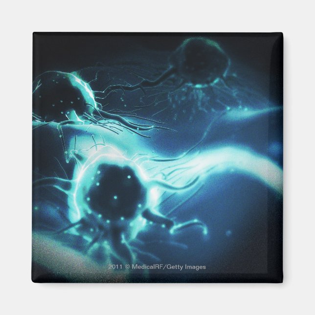 Konstgjord rendering av cancerceller magnet (Framsidan)