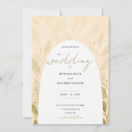 Konstgjord romatisk Grönt Tea Watercolor Inbjudningar