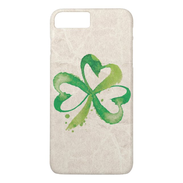 Konstgjord Shamrock Brushstrokes Case-Mate iPhone Skal (Baksida)