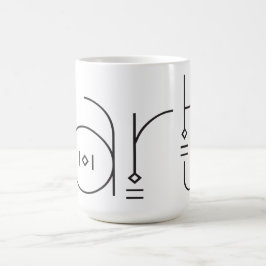Konstgjord typografi ART Kaffemugg