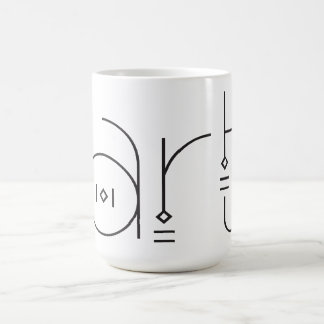 Konstgjord typografi ART Kaffemugg