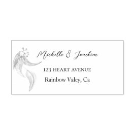 Konstgjord vattenfärg Eucalyptus Illustration Självfärgande Stämpel