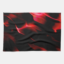 Konstgjorda sanddyner i röd skuggning kökshandduk