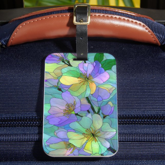 Konstglas Blommig Konst pastellfärgad Tillbehör Bagagebricka (Framsida Insitu 2)