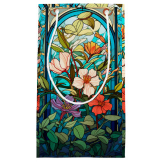 Konstglas Blommig Valvbåge Art Nouveau Presentväsk