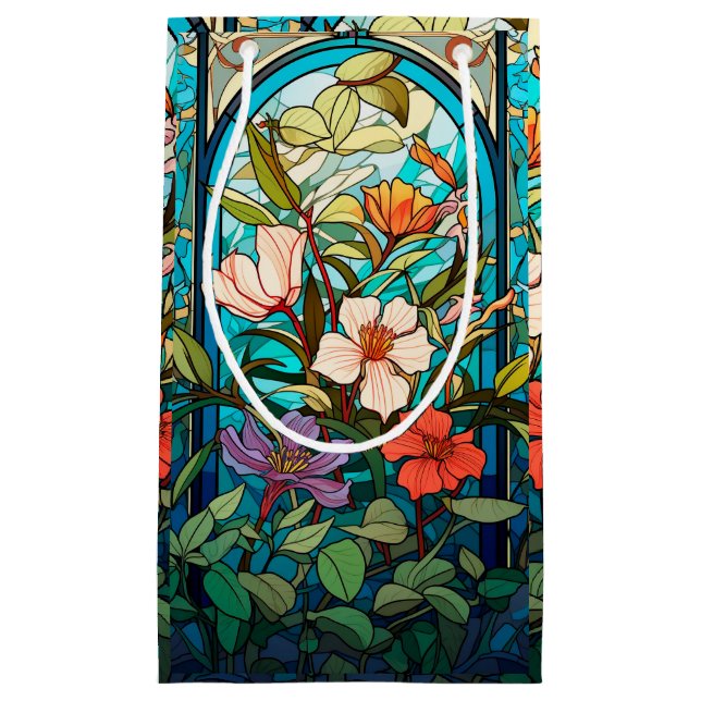 Konstglas Blommig Valvbåge Art Nouveau Presentväsk (Framsidan)