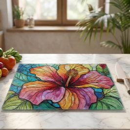 Konstglas konst hibiskus