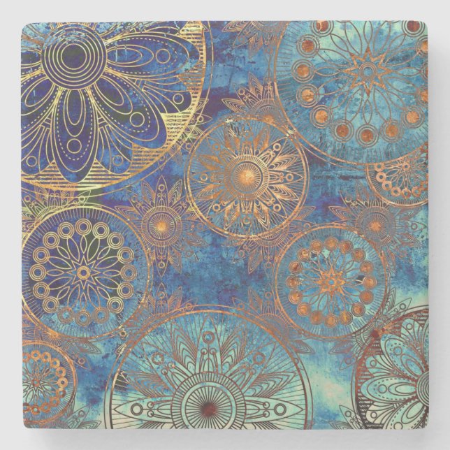 Konstgrungemönster Stenunderlägg (Framsidan)