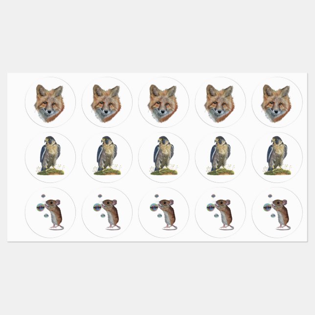 Konsthandelsetiketter Klistermärke (Ark)