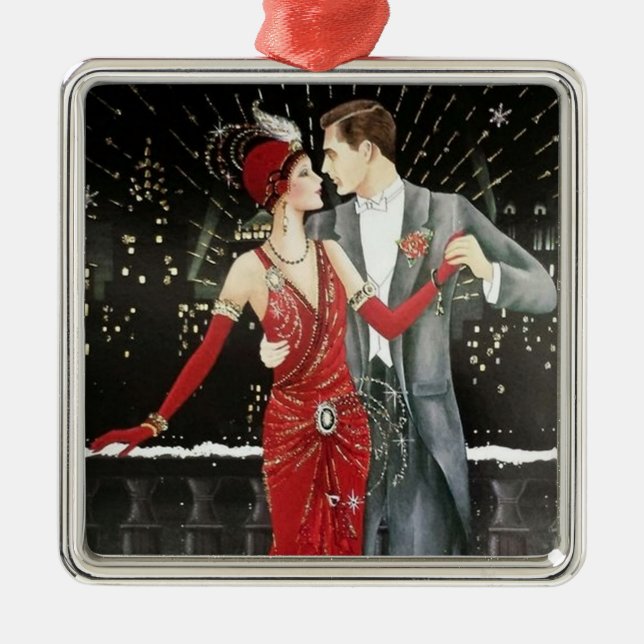 konsthandling - julläge julgransprydnad metall (Framsidan)