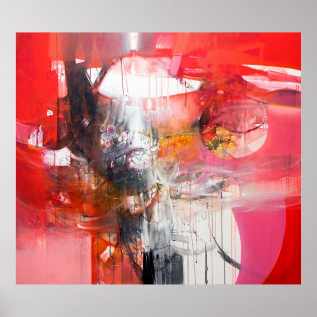 Konsthantverk - contemporary - målning,bra,kontur poster (Framsidan)