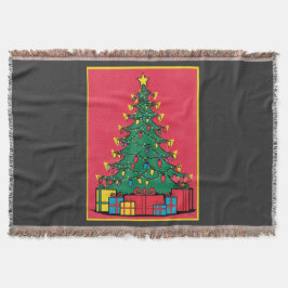 Konsthantverk för ett Julgran med Presenter Filt