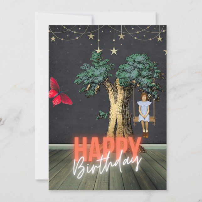 Konsthantverk med okänd konst i Grattis på födelse (Framsida)