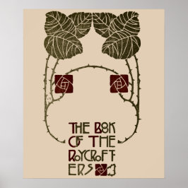 Konsthantverk Roycroft bok av Elbert Hubbard Poster