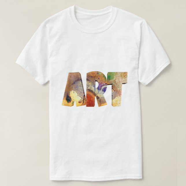 Konsthistoria Collage T-Shirt | Kreativ Grafisk Te (Design framsida)