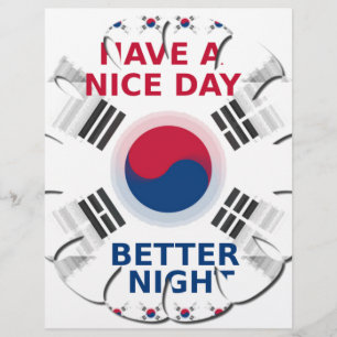 Konsthistorik: "Ha en trevlig dag" koreansk Flagga