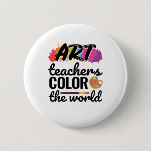 Konsthjälvlärarna Färg och världslärarnas upp Knapp