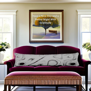 Konsthöjande Ash grått mönster-konst Kroppskudde