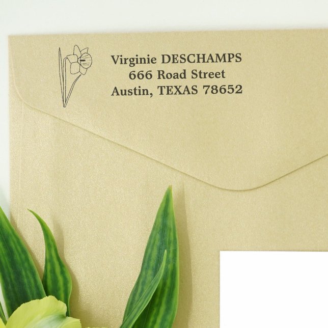 Konsthölje Självfärgande Stämpel (Botanical Daffodil Self-inking Stamp)