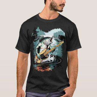 Konstig Abborre Spelar Elbas Rolig Förbannad M T Shirt