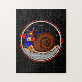 Konstig Alien Snigel vid Måne-pusslet Pussel