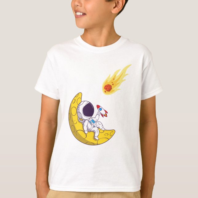konstig astronaut t shirt (Framsida)