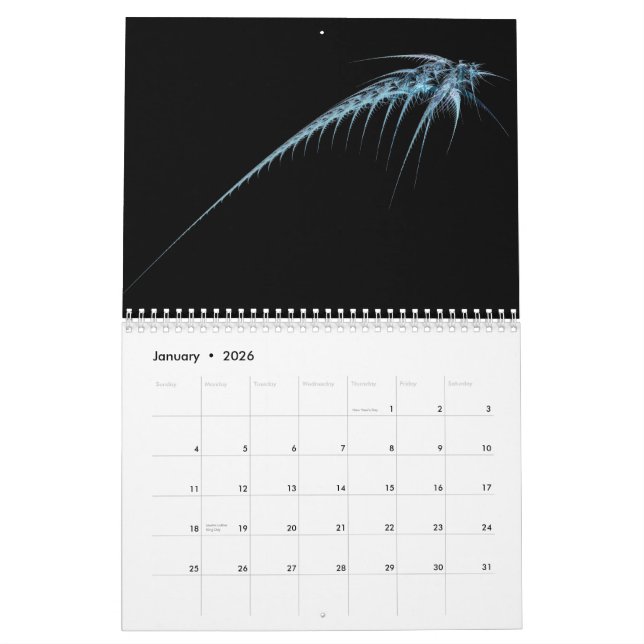 Konstig Attractors kalender II (Jan 2026)