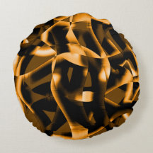 Konstig av bränt rosett band, orange färg