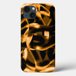 Konstig av bränt rosett band, svart och orange