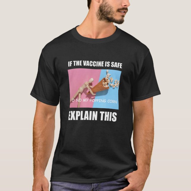 Konstig av vaccinmemorandum Ironic Dumb Progressiv T Shirt (Framsida)
