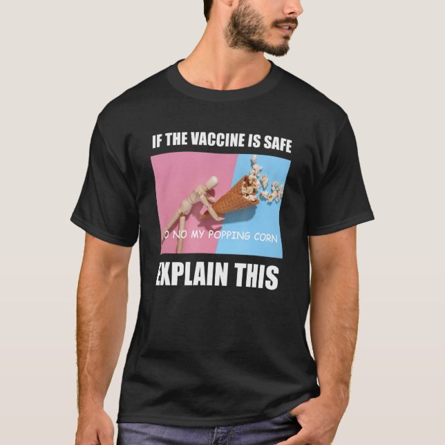Konstig av vaccinmemorandum Ironic Dumb Progressiv T Shirt (Framsida)