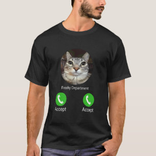 Konstig avdelning Roligt dumt katt meme män kvinno T Shirt