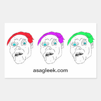 KONSTIG BOYZ-etikett Rektangulärt Klistermärke