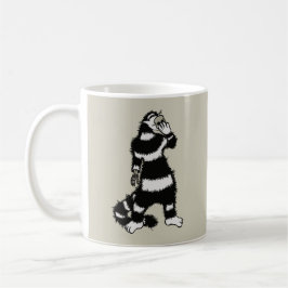 Konstig Cat Skull Mask Whimsical Gothic Kaffemugg