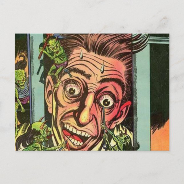 Konstig Chills Tecknad bok Vykort (Framsida)