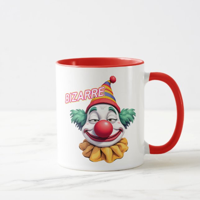 Konstig clown med hans roliga huvud. mugg (Höger)