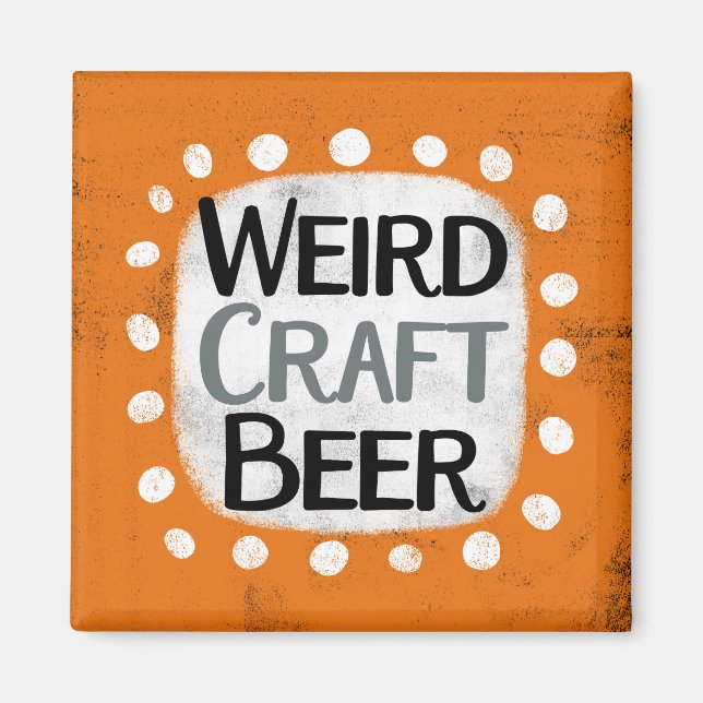 Konstig Craft Beer Refrigerator Magnet (Framsidan)