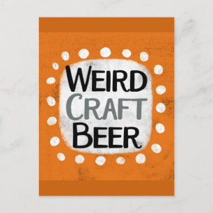 Konstig Craft Beer-vykort Vykort