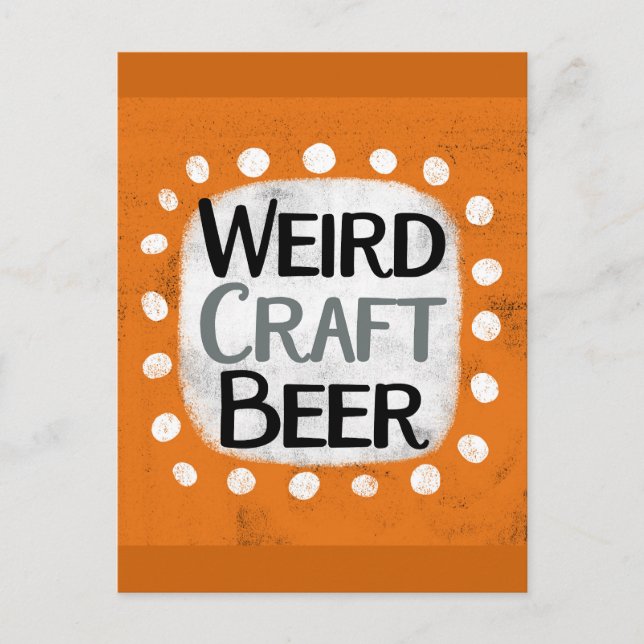 Konstig Craft Beer-vykort Vykort (Framsida)