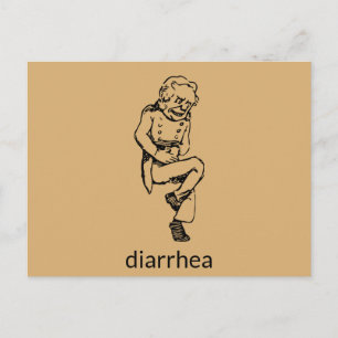 Konstig Diarrhea Guy Postcard Vykort